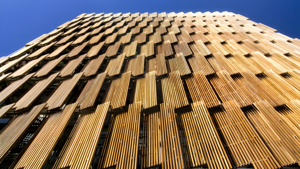 Council House 2 (CH2) - Melbourne, Australia: A pioneering green building in Melbourne that responds to climate through natural ventilation, shading systems, and recycled materials for a healthier workplace.
